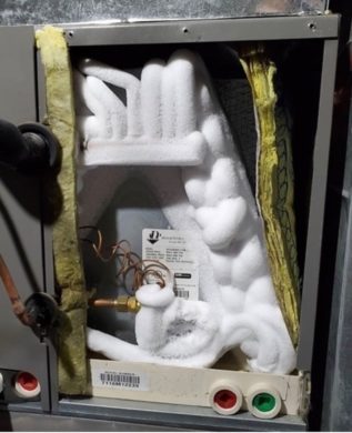 Air Conditioner Maintenance Coil Frozen