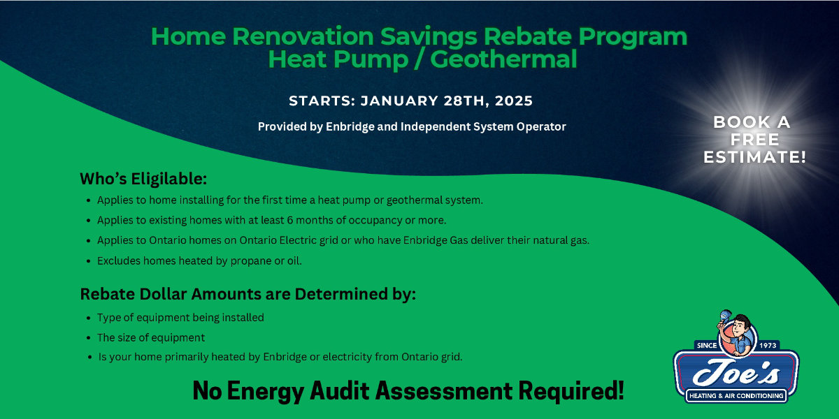 Home Reno Rebate - Heat Pump/Geothermal