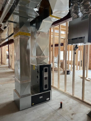 Custom Home Project – 5200 sq. ft Bungalow. Trane S9V2 High Efficiency Furnaces Install