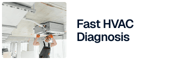 HVAC emergency diagnostic service illustration