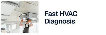 HVAC emergency diagnostic service illustration