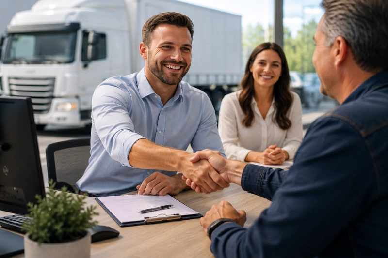 Customer consultation discussing service needs