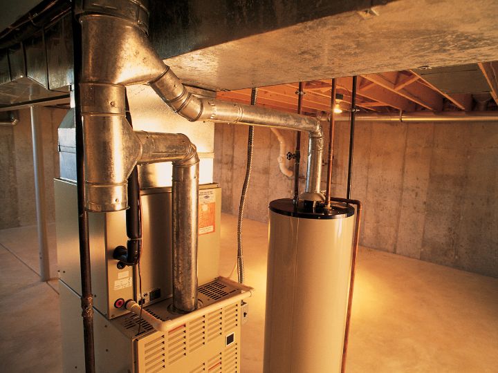 Boiler in basement