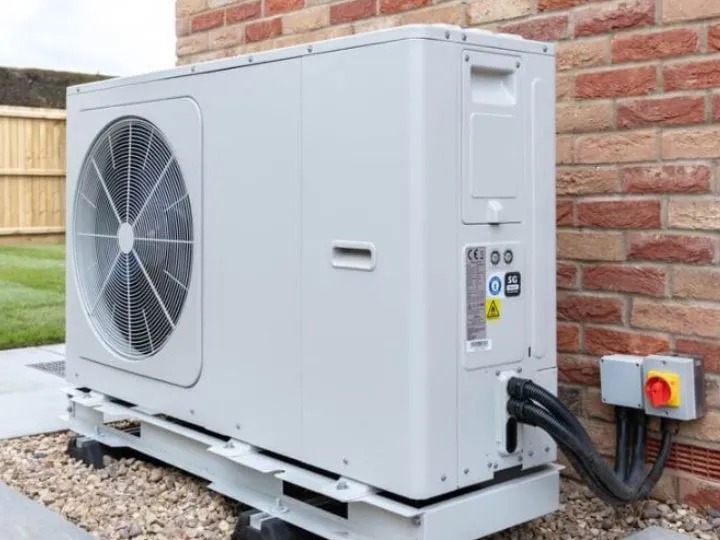 heat pump outside