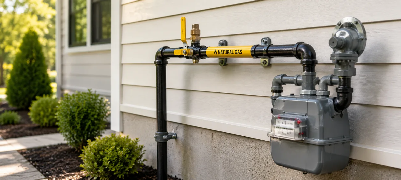 gasline outside of home