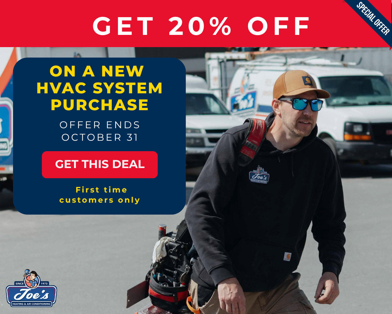 Get 20% off a new HVAC system purchase — offer ends October 31